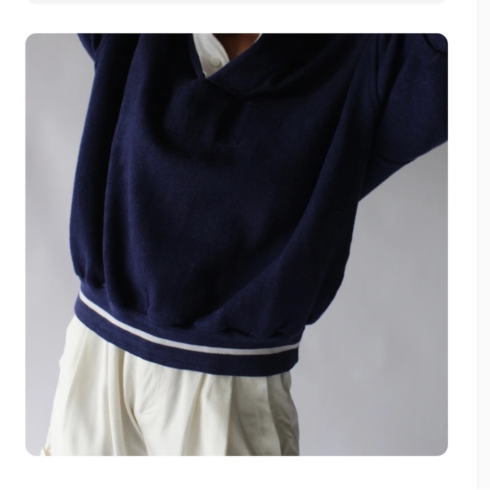 Dior Deep Blue V-Neck Sweater